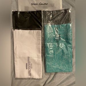 Four pack neck gaiters. Versatile uses.